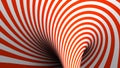 Red and White spiral background - 3D rendering illustration Royalty Free Stock Photo