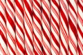 Background of red and white striped Christmas candy canes