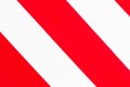 Striped background of red and white diagonal stripes