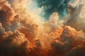 Background of renaissance cloud painting Royalty Free Stock Photo