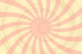 Background with retro rays. Vintage background, boom, comics, circus pattern. Spiral pop art pattern. Vector