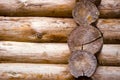 Background of retro rural log house wall Royalty Free Stock Photo