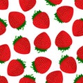 Background of ripe strawberries