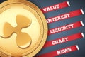 Background of Ripple cryptocurrency Infographic