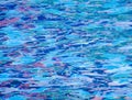 Background of rippled blue water in swimming pool. Royalty Free Stock Photo