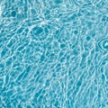 Background of rippled pattern of clean water in a blue Royalty Free Stock Photo