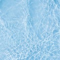 Background of rippled pattern of clean water in a blue Royalty Free Stock Photo