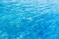 Background of rippled pattern of clean water in a blue. Royalty Free Stock Photo