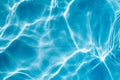 Background of rippled pattern of clean water in a blue swimming pool Royalty Free Stock Photo