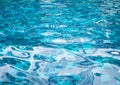 Background of rippled water in swimming pool. Royalty Free Stock Photo