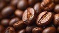 background of roasted coffee beans