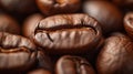 background of roasted coffee beans