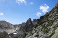 Background of rocky mountains in Retezat