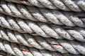 Perfect rough rope texture. selective focus. Royalty Free Stock Photo