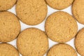 Background of rolled oats biscuits