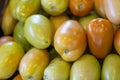 Background of roma tomatoes Royalty Free Stock Photo