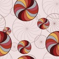 Background with rotating circles