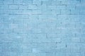 Painted Light Blue Brick Wall Background Royalty Free Stock Photo