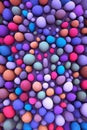 Background from round pebbles pattern, 3d multicolored rounded small stones pattern abstract wallpaper Royalty Free Stock Photo