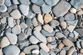 Background with round peeble stones close up Royalty Free Stock Photo