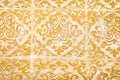 Background of royal gold wooden vintage background with floral emboss details