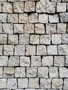 Background of rrough square bricks stacked on top of each other Royalty Free Stock Photo