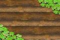 Background rustic decor combination eco theme celebration of the day saint patrick spring cheerful holiday decoration wooden surfa