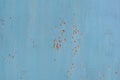 Background of a rusty iron metal sheet, blue and gray colors Royalty Free Stock Photo