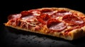 background salami pizza food third