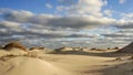 Background Sand, Dunes and Clouds Outer Banks NC Royalty Free Stock Photo