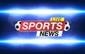 Background screen saver on soccer Sports news. Sports News Live on World Map Background. Vector Illustration.