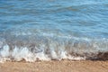 Background sea, ocean, surf waves on the beach Royalty Free Stock Photo