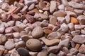 Background of sea stones in a uniform plan Royalty Free Stock Photo