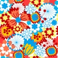 The Background seamless floral.
