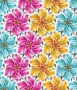 Background of seamless flowers for cloths