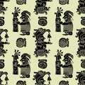 Background seamless pattern in Mya style