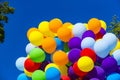 Background of a set of colored balloons Royalty Free Stock Photo