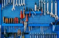Background with tool board Royalty Free Stock Photo
