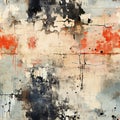 background in shabby chic distressed and grunge black and orange color Royalty Free Stock Photo