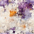 background in shabby chic distressed and grunge purple and orange color Royalty Free Stock Photo