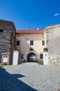 Background of Shenborn Castle in the Ukrainian Carpathian Mountains.