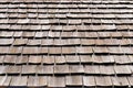 Background of Shingle aged wooden roof detail Royalty Free Stock Photo