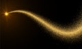 Background with shining comet. Royalty Free Stock Photo