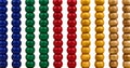 Background with shiny beads of an abacus Royalty Free Stock Photo