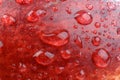 Background of shiny water droplets on fruit