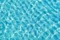 Background shot of aqua water surface. Swimming pool with sunny reflections. Royalty Free Stock Photo