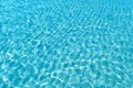 Background shot of aqua water surface. Swimming pool with sunny reflections. Royalty Free Stock Photo
