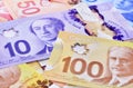 Canadian banknotes Background