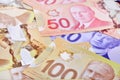 Canadian banknotes Background