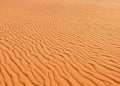 Background shot of a desert with wind blown sand pattern. Royalty Free Stock Photo